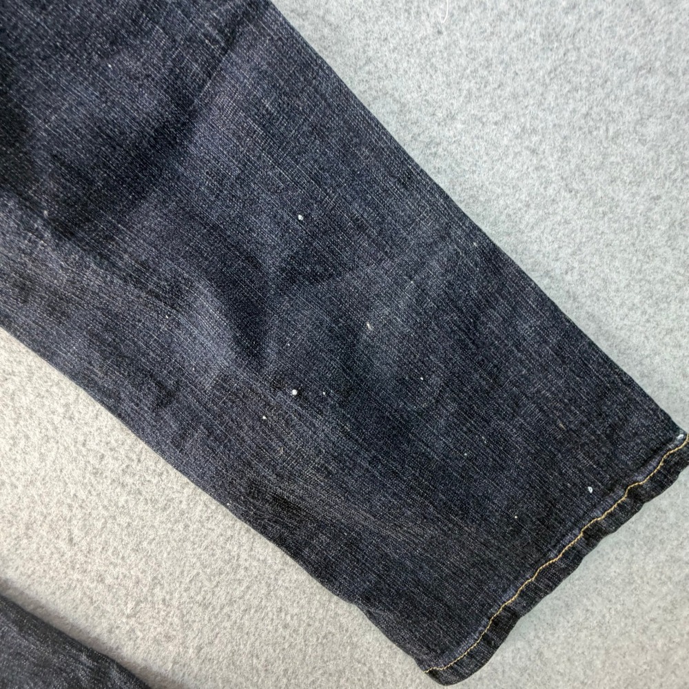 Bongo D'Flirty Womens Dark Wash Low Rise Flare Jeans Size 5 Stretch Blue Denim - Picture 10 of 11